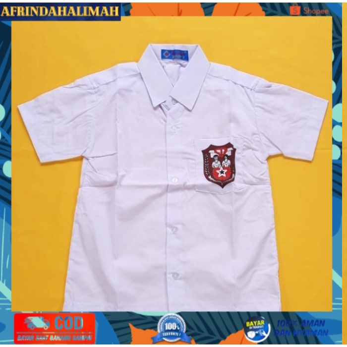 

TERBARU, TERMURAH- Baju SD Lengan Pendek merk Seragam ukuran 7,8,9,10,11,12,13 - 7