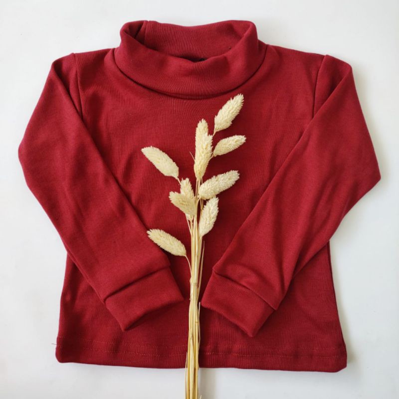 Turtle Neck by Qinthakids | turtle top lengan panjang | atasan anak lengan panjang | atasan rib