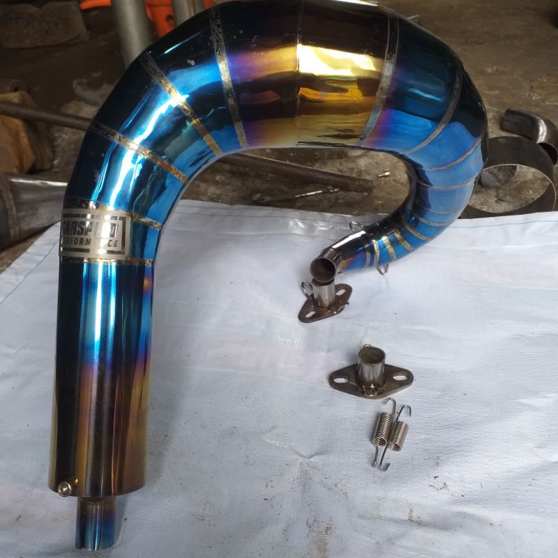 knalpot uberscoot 63cc mesin kanan