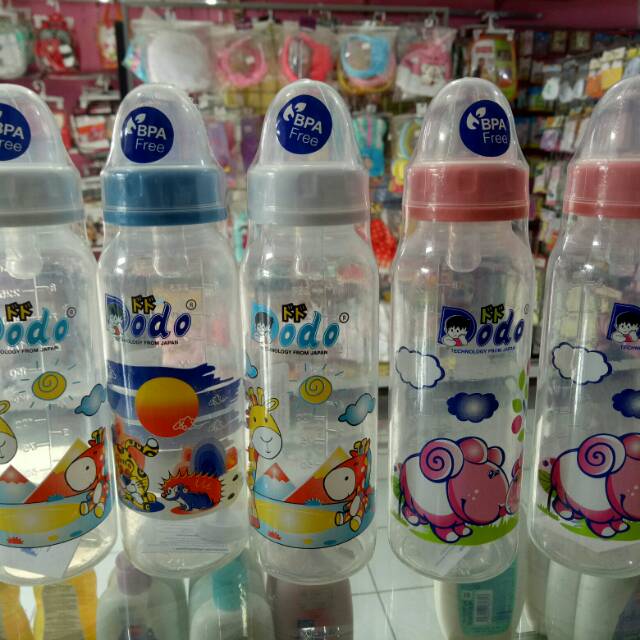 Botol Susu Dodo Dot Silicone 240 Ml /120 m/60 ml + Anti Sedak BPA free eko 8oz