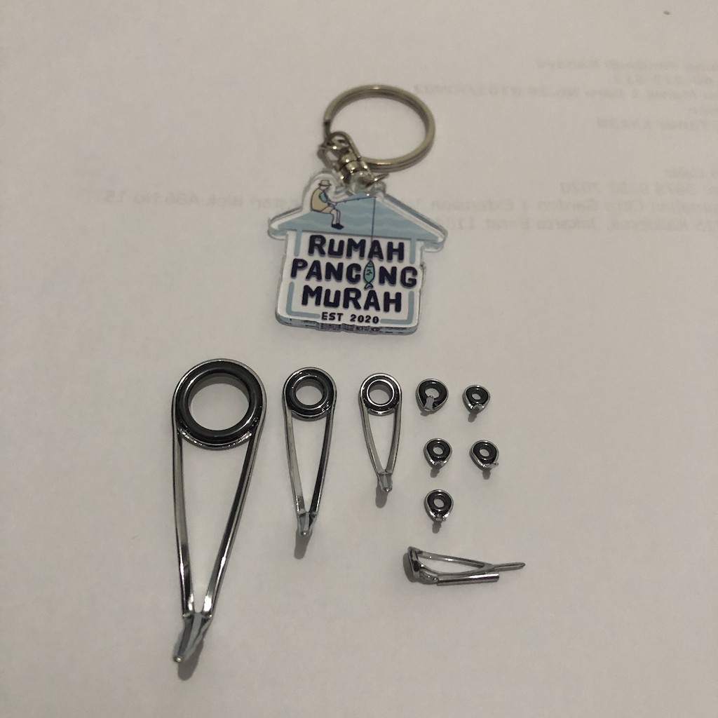 Cincin Mamarit Ring Stik Joran Pancing Set Custom UL Ultralight Pancingan Alat Pancing Isi 9 Murah