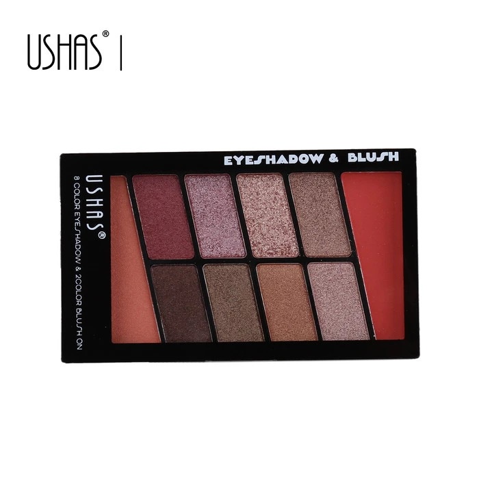 Ushas Eyeshadow &amp; Blush On / 8 Color Eyeshadow &amp; 2 Color Blush On / BPOM