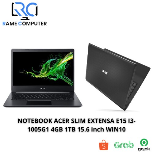 NOTEBOOK ACER SLIM EXTENSA E15 I3-1005G1 4GB 1TB 15.6 inch WIN10