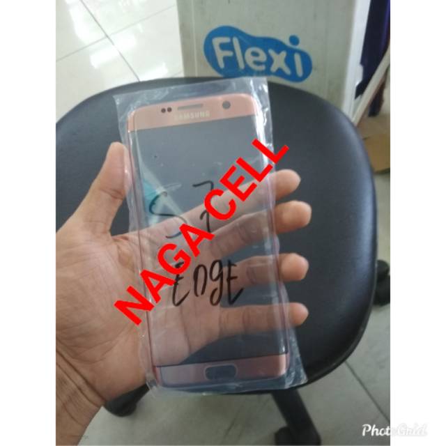 KACA LCD KACA DEPAN SAMSUNG S7 EDGE PINK