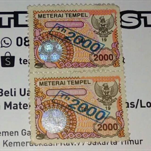 MATERAI  2000 RUPIAH TAHUN 2000 KOLEKSIAN