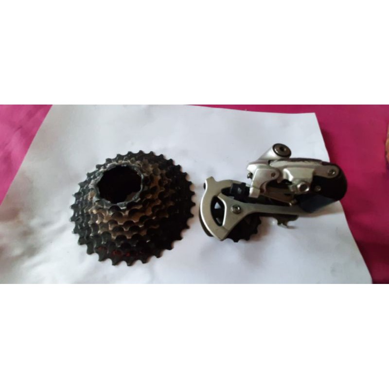 [READY] RD Shimano Altus rd-m310 7/8 Speed Untuk MTB/Selli dan Sprocket Shimano CS-HG 30-81