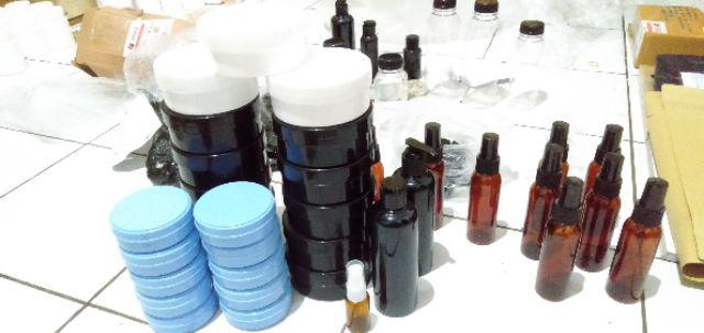 Botol Fliptop 250 Ml Model Kancing Fliptop Hitam(paket 10 Pcs)