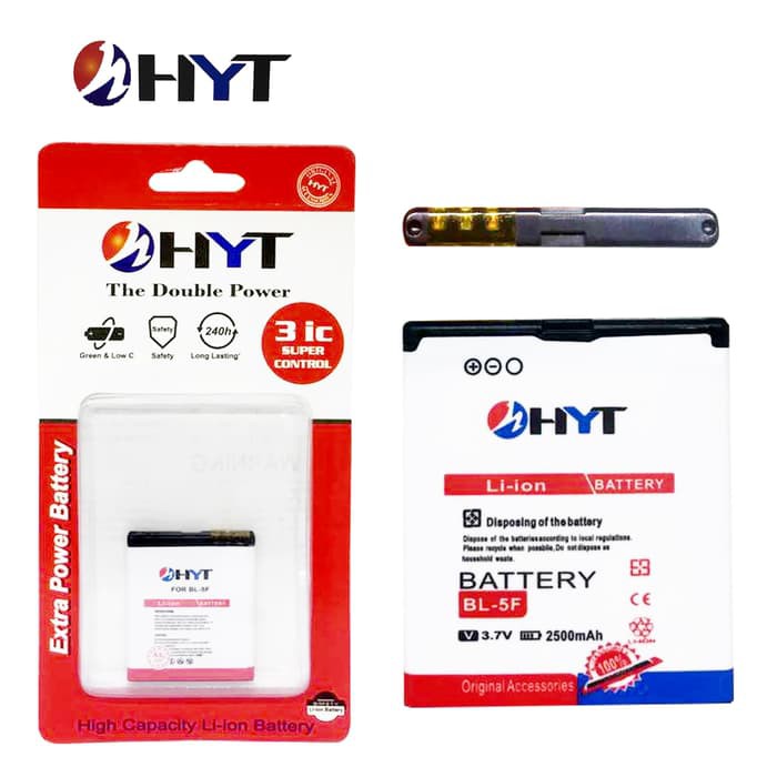 BATTERY BATERAI HYT DOUBLE POWER NOKIA BL4S BL4U BL5B BL5F BL5J BL5K