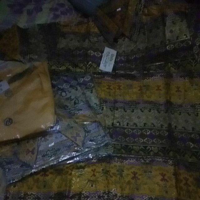 Batik Couple Keluarga Sania Ruffle Ori Ndoro Jowi Dnt Motif Pusar Hijau