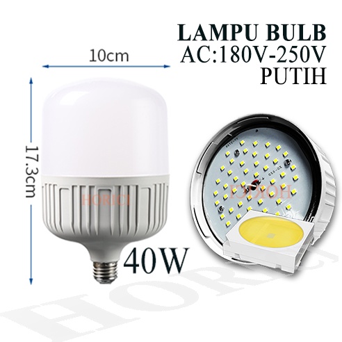 MURAH GROSIR LAMPU LED BOLA 5W 10W 15W 20W 30W 40W E27 Lampu LED Bohlam