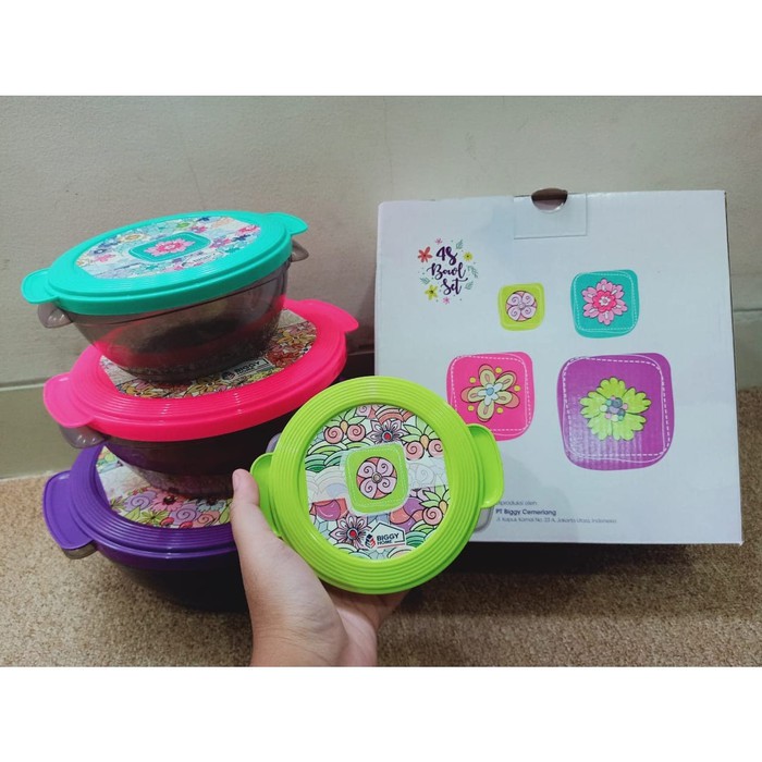 TOPLES MANGKOK  BOWL BIGGY ISI 4 SET SERBA GUNA