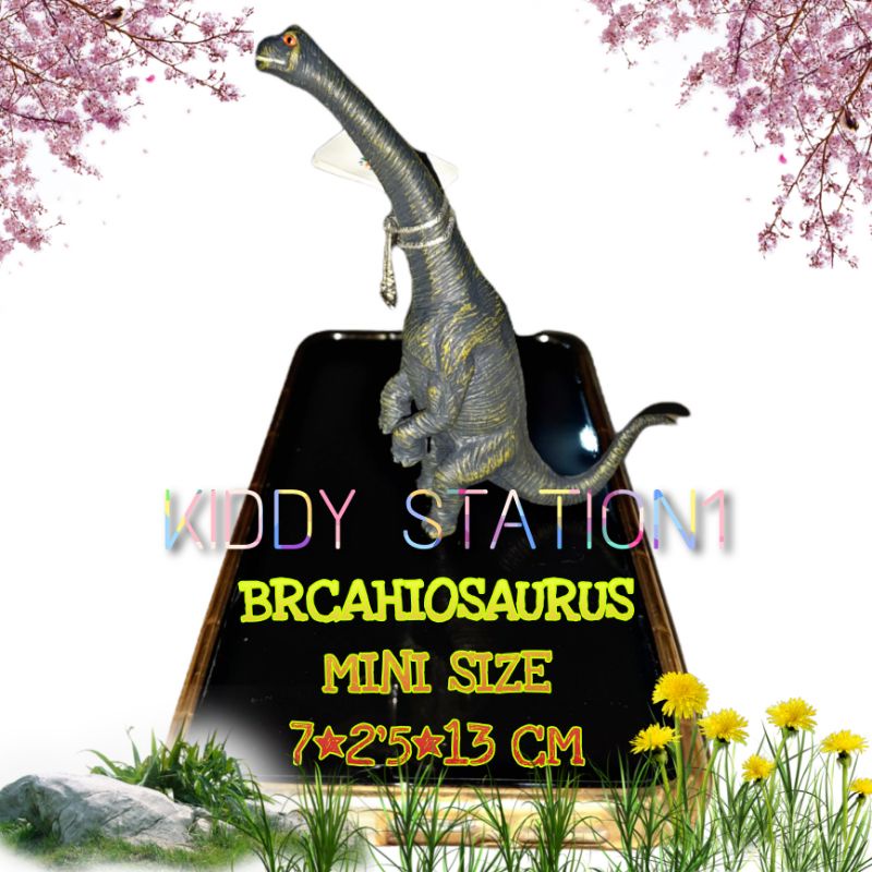Brachiosaurus / Brontosaurus Action Figure Mainan Dinoasaurus Pajangan