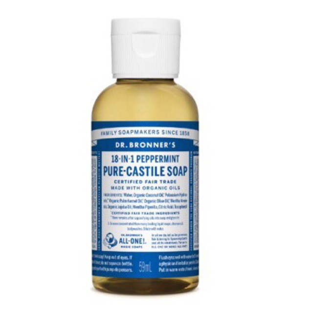 Dr. Bronner’s Peppermint Pure Castile Liquid Soap