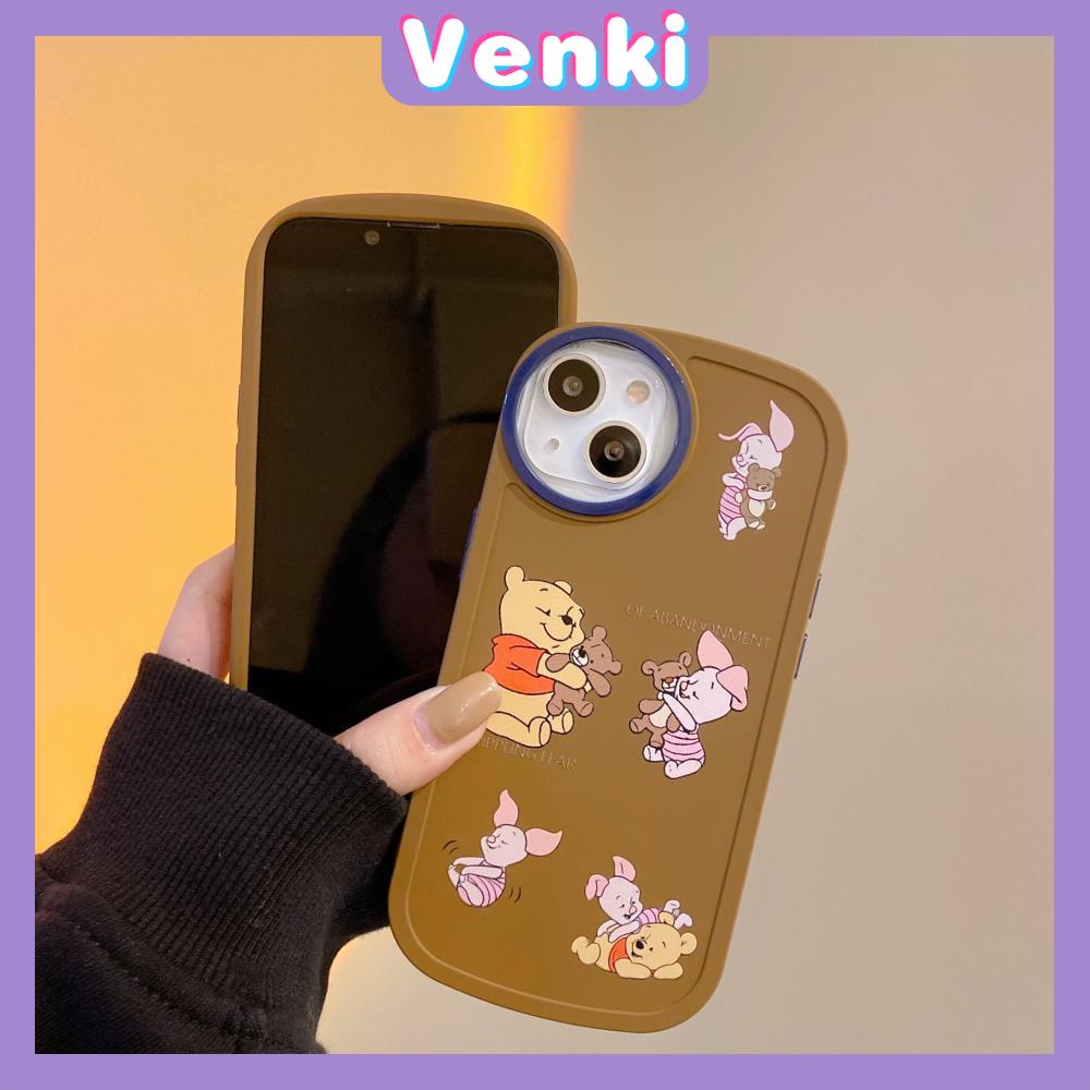 iPhone Case Skin Feel Silicone Soft Case Square Edge Round Circle Big Hole Camera Protection Shockproof Brown Cartoon Cute Style For iPhone 13 Pro Max iPhone 12 Pro Max iPhone 11 Pro Max iPhone 7 Plus iPhone XR XS MAX 13 Max X/XS 7 11 7/8/S Plus Pro 12