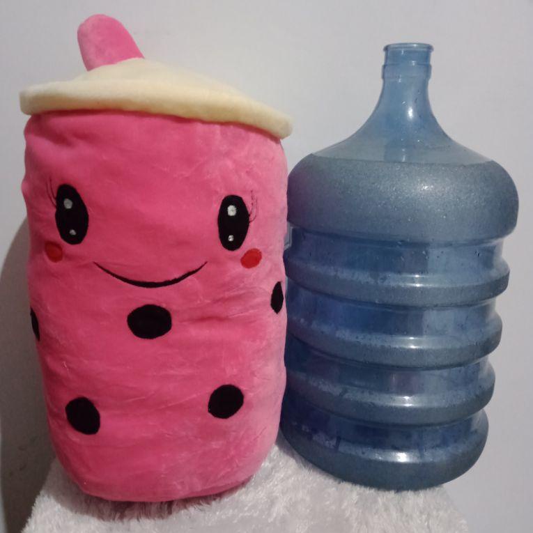BONEKA BOBA LED GALON JUMBO BESAR BUBBLE MILK TEA JUMBO SNI BROWN SUGAR STRAWBERRY BOBA GRAPE BOBA C