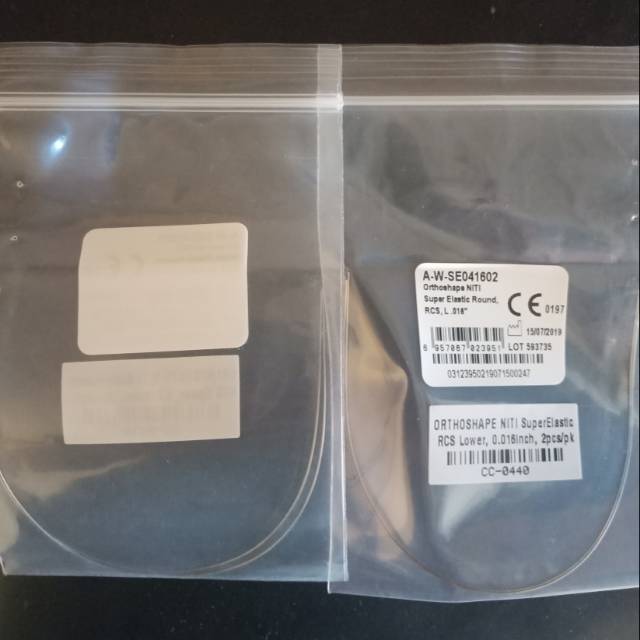 Niti wire reverse curve