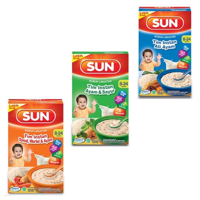 SUN BUBUR TIM INSTAN 8-24 BULAN 100 GR / ERAMART