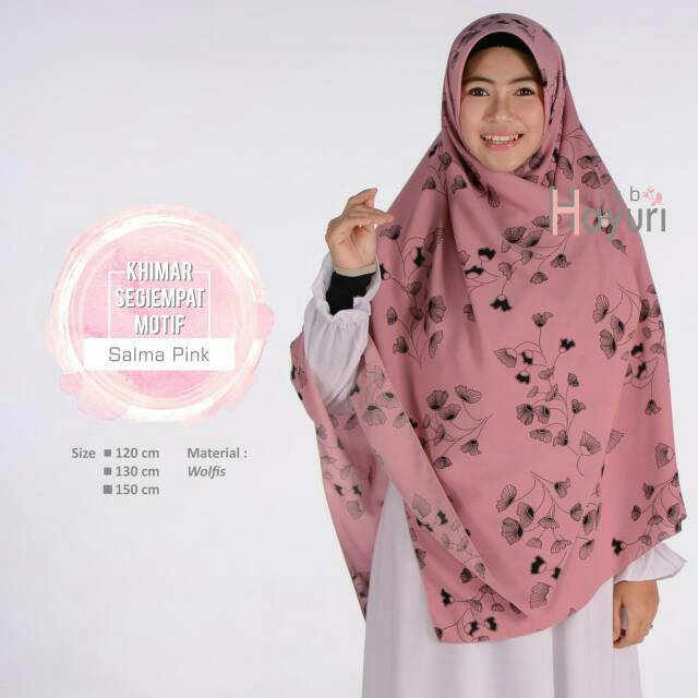 Hijab Segiempat Motif size 120cm / Hijab Hayuri