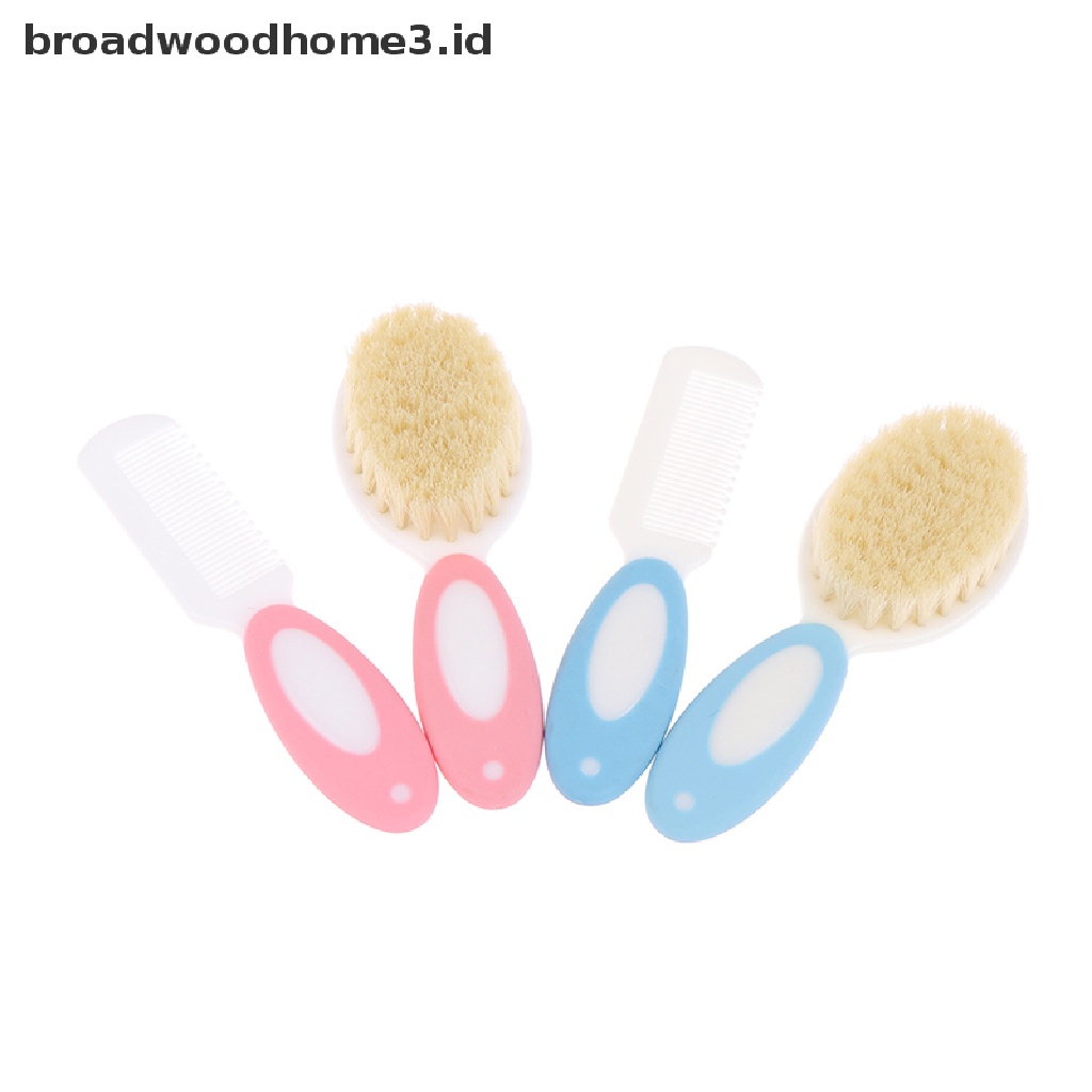 (Home) 2pcs / set Sikat Rambut Lembut Portable Untuk Bayi Newborn