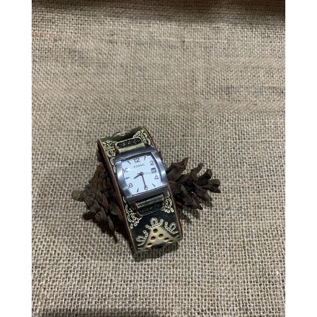 Preloved Jam Fossil Gaban Motif Original