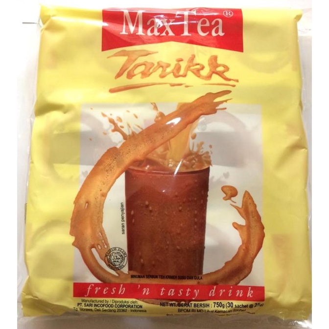 

(BISA COD) Maxtea teh tarik 30 sachet / max tea TERLENGKAP Kode 1351