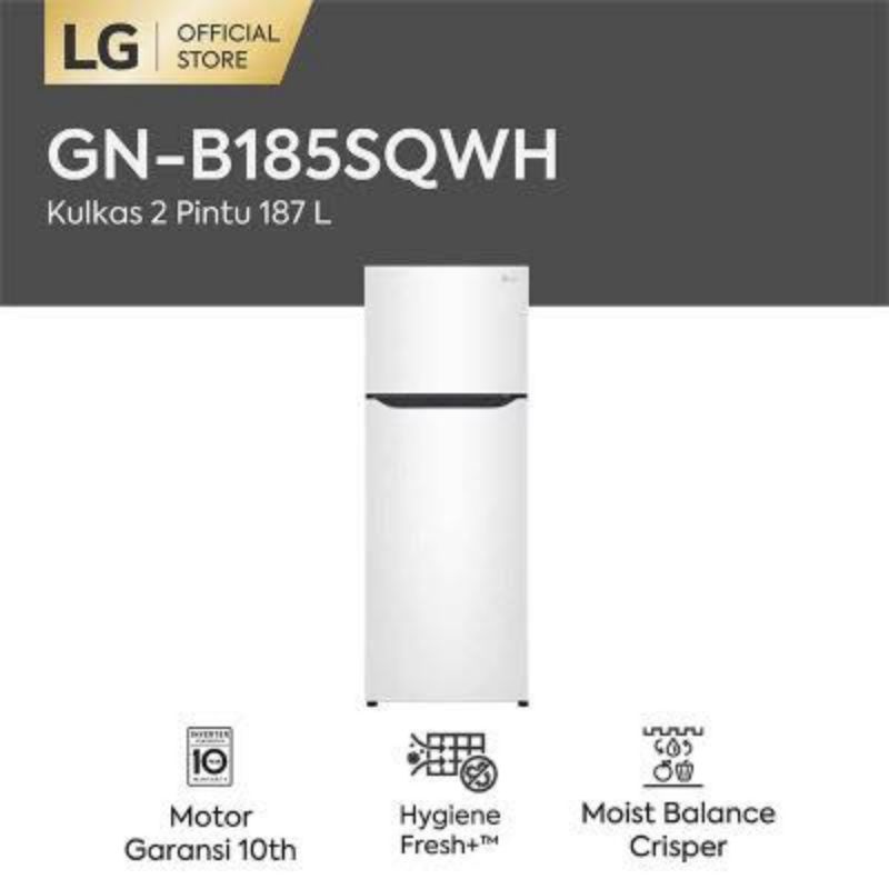LG GN-B185SQWH Kulkas 2 Pintu Putih Inverter GNB185SQWH Garansi Resmi