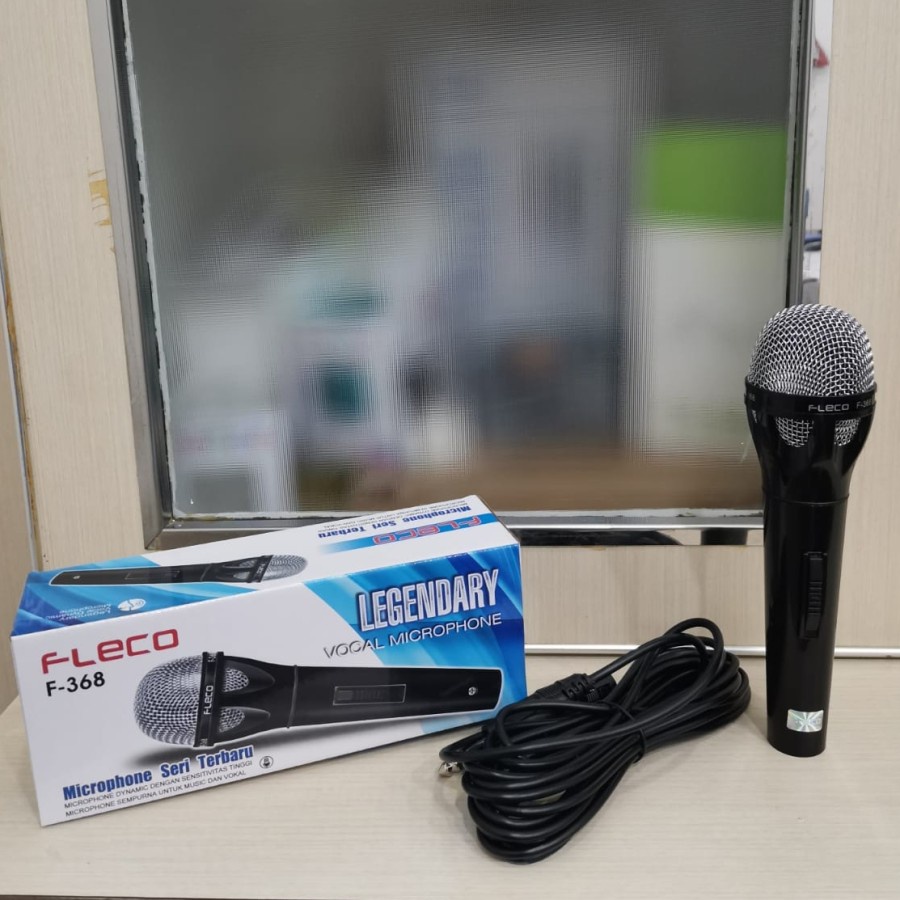 COD MIC KABEL MICROPHONE FLECO F-368 / MIC KARAOKE / MIC LEGENDARY VOKAL MICROPHONE FLECO F-368 TERBARU