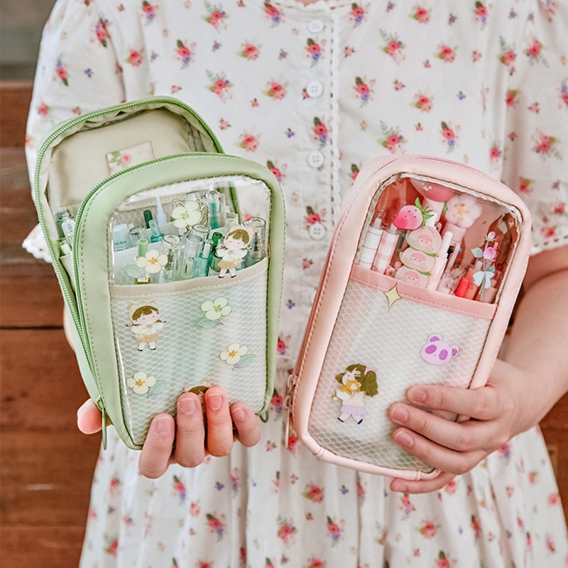 

Large Pencil Case New Japanese Style Student Multi-Layer Supplies Stationery Kawaii School Pen Case