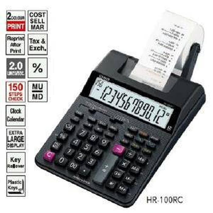 

PRINTING CALCULATOR CASIO HR-100RC | KALKULATOR CETAK | ATK