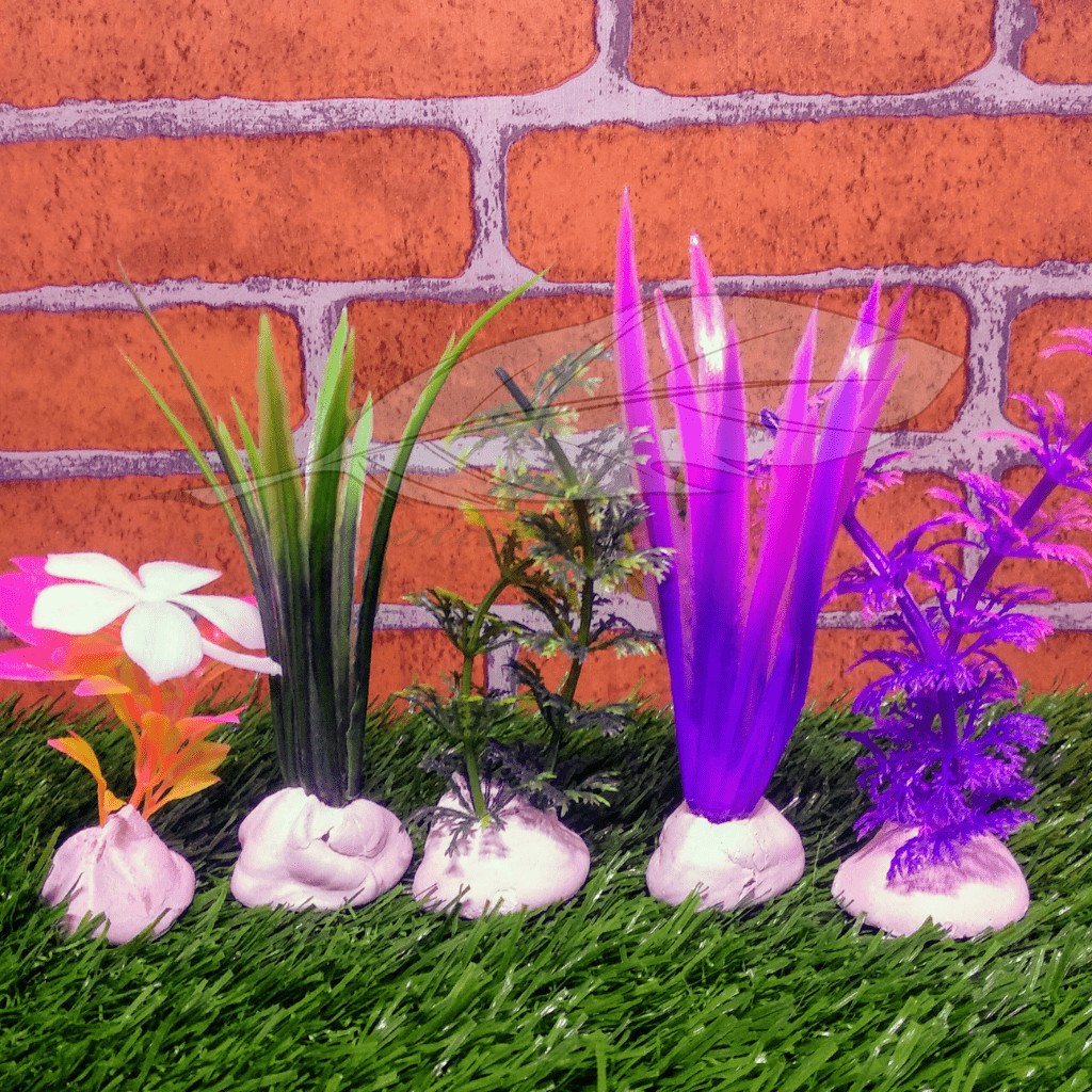 Kembang KD BUNGA PLASTIK HIASAN HIAS AQUARIUM AQUASCAPE