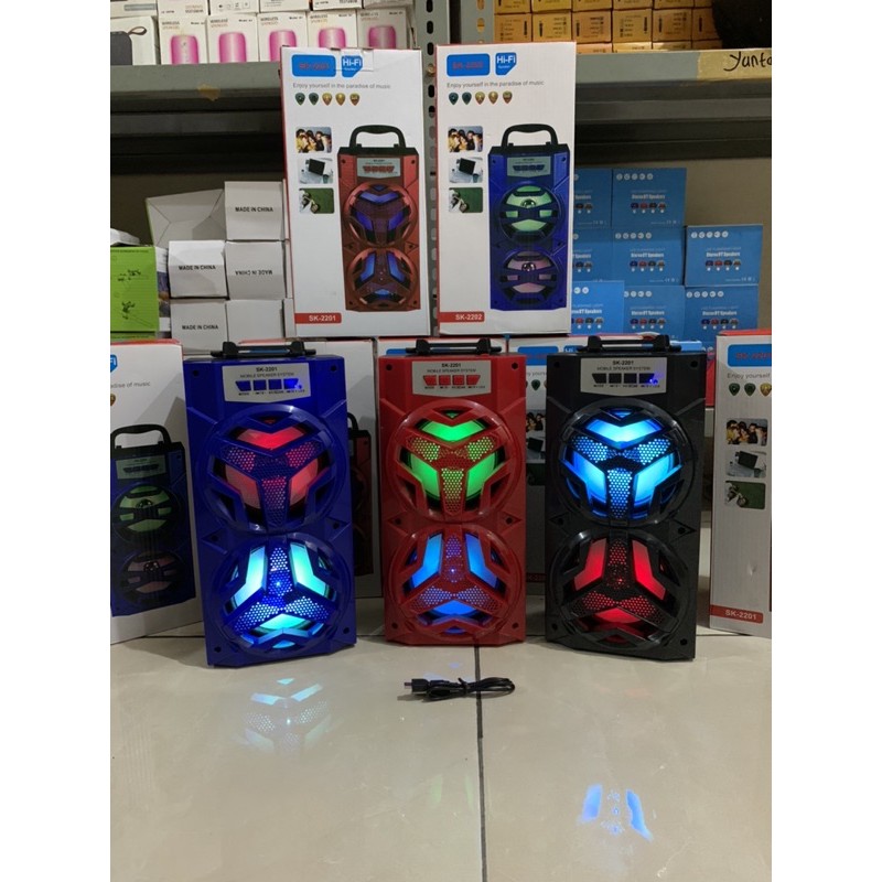 Speaker Bluetooth Portable MH-36BT Sk-2201 Sk-2202 Standing Hi-Fi Bass Fj-2201 Fj-2202-1