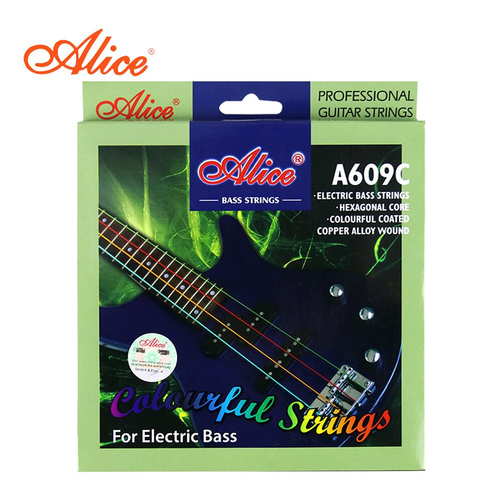 Alice A609C Senar Bass Elektrik Warna Warni Colorful Electric Strings