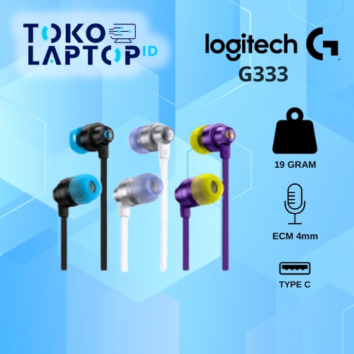 Logitech G333 In-Ear Gaming Earphone Type C