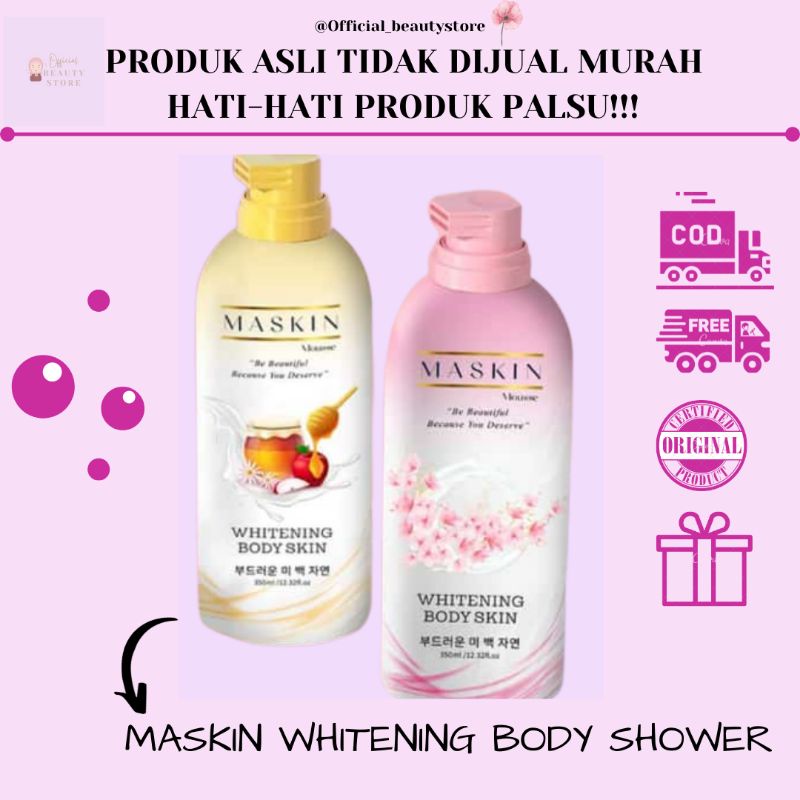 Jual MASKIN WHITENING SHOWER/MASKIN MOUSSE/SABUN MANDI KOREA Shopee