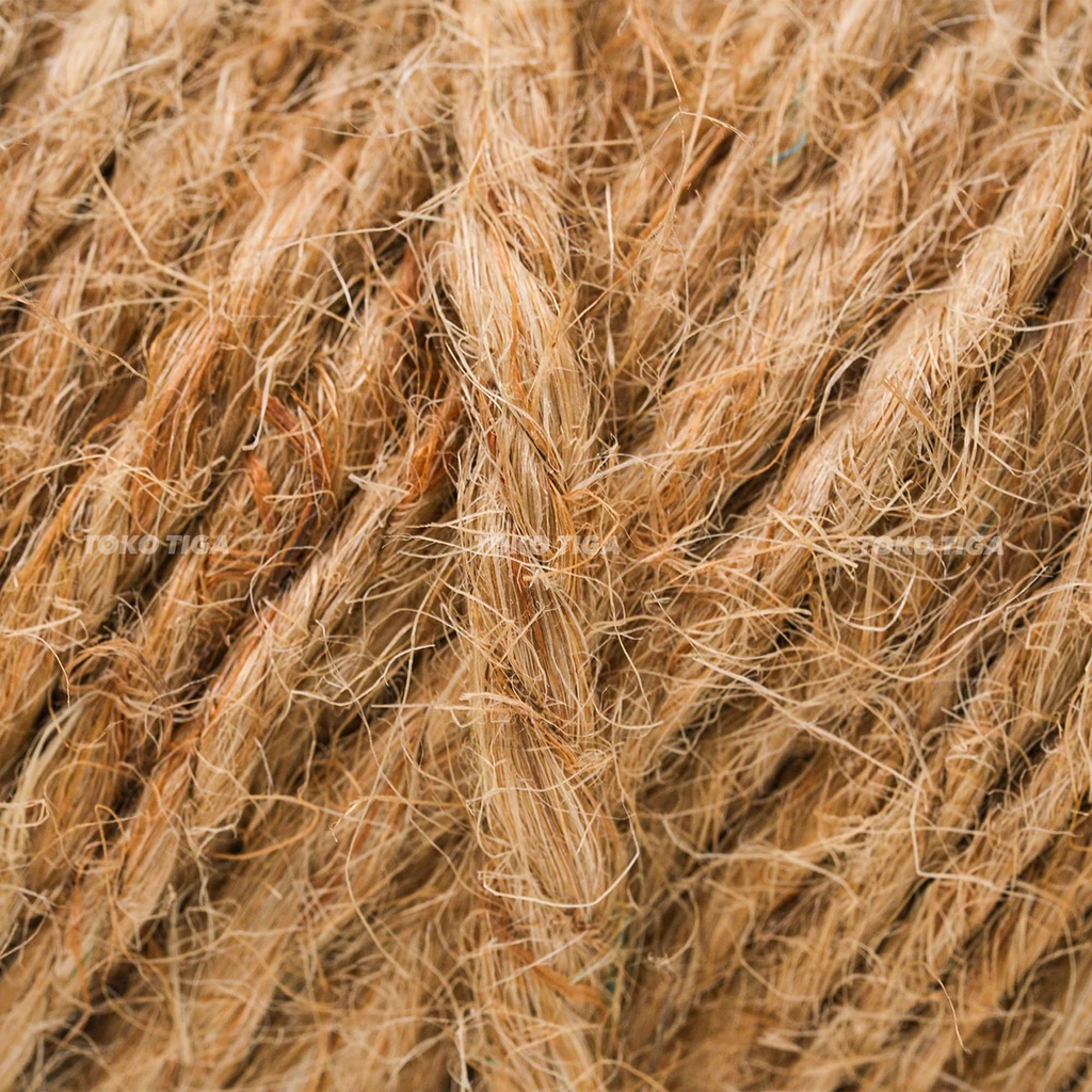 Tali Goni / Rami / Jute / Hemp Rope 3 Ply Tebal (50 Meter)