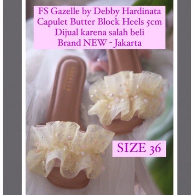 Gazelle by Debby Hardinata Capulet Heels Butter 36