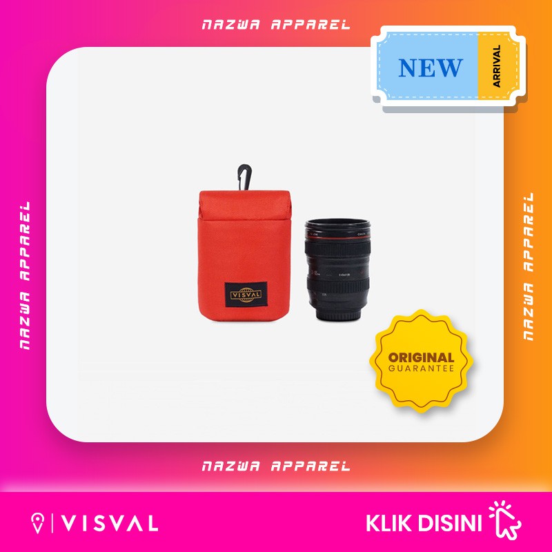 TAS KAMERA POUCH VISVAL TUNNEL LENS RED