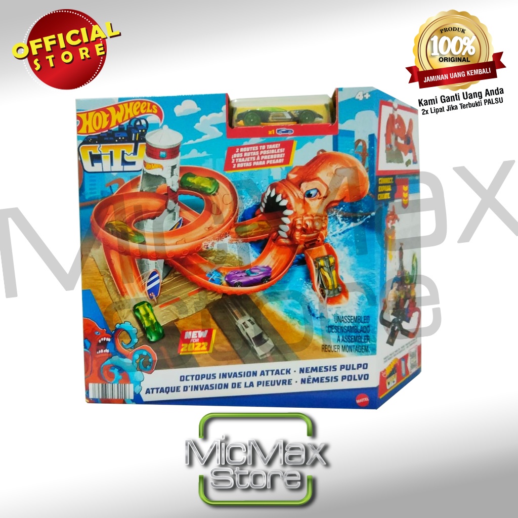 Hot Wheels HotWheels City Octopus Invasion Attack Nemesis Lab HDR29