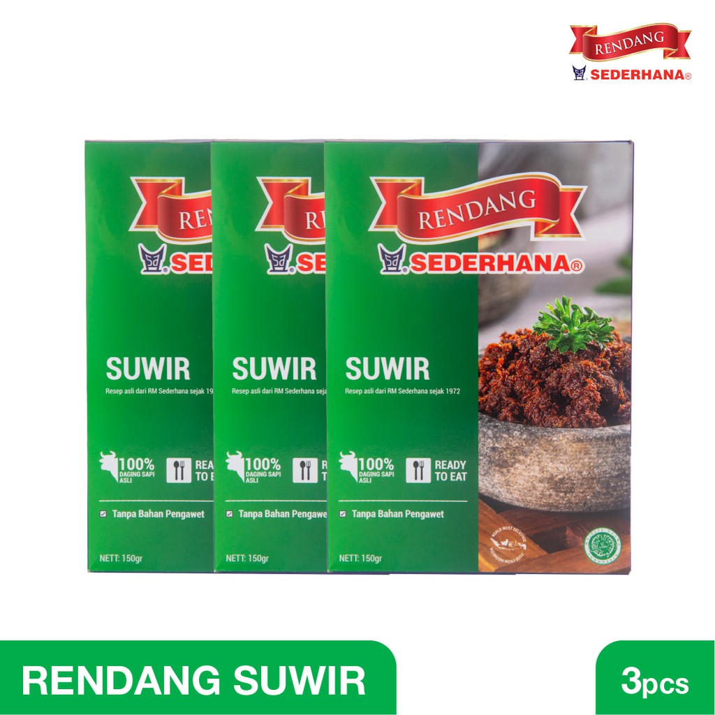 

Rendang Sederhana - Paket Triple Rendang Suwir