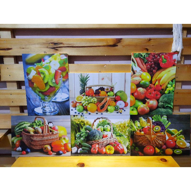 Hiasan Dinding Kayu Motif Buah