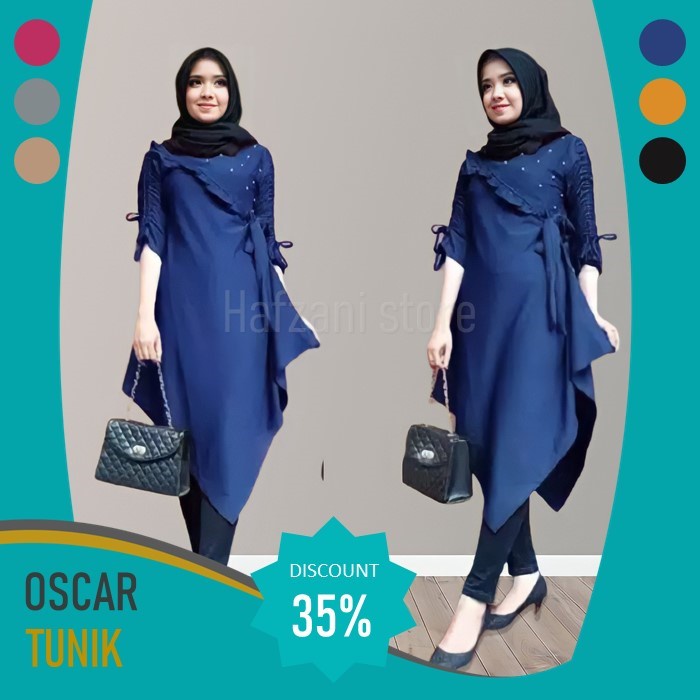 Fashion Oscar Tunik Atasan Remaja Wanita Kekinian Baju Lebaran Pakaian Baju Remaja Perempuan Terbaru
