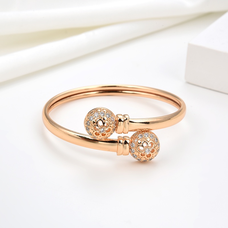 COD Gelang Titaniun Bangle Perak Wanita Diamond Titanium Premium Lapis 18K Anti Karat Berlian Korea Untuk Wanita Perhiasan perak 54b-109b