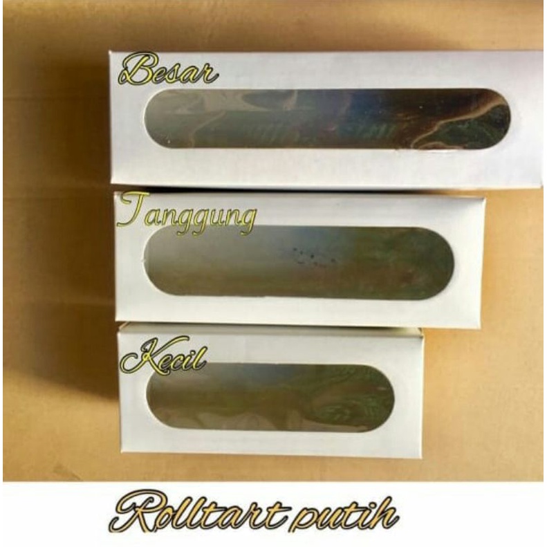 

Dus Rolltart putih M uk 26x9x7,5cm