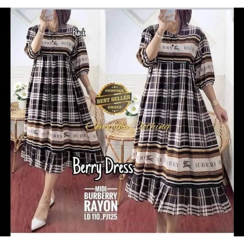 berry dress by cempaka Clothing Solo