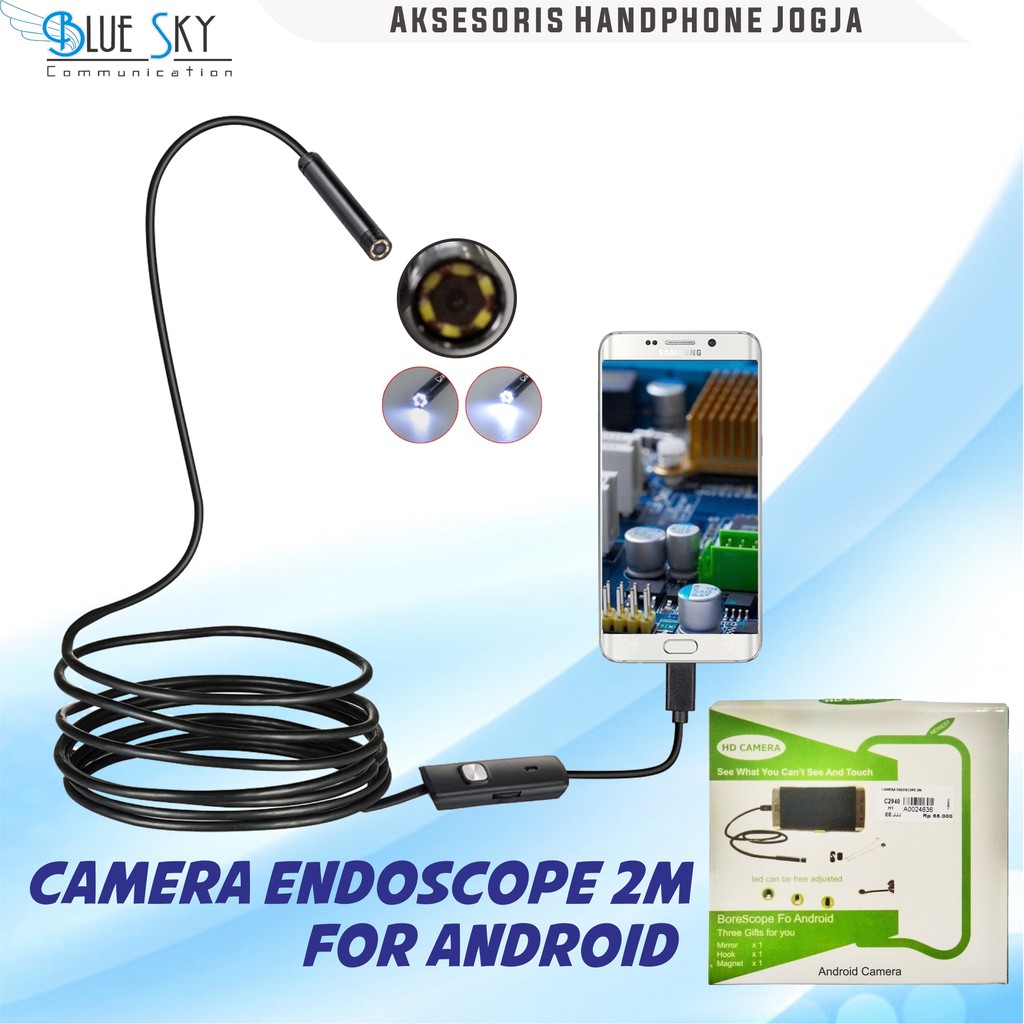 CAMERA ENDOSCOPE ENDOSKOP MICRO PENGINTAI SPY CAM 2 METER