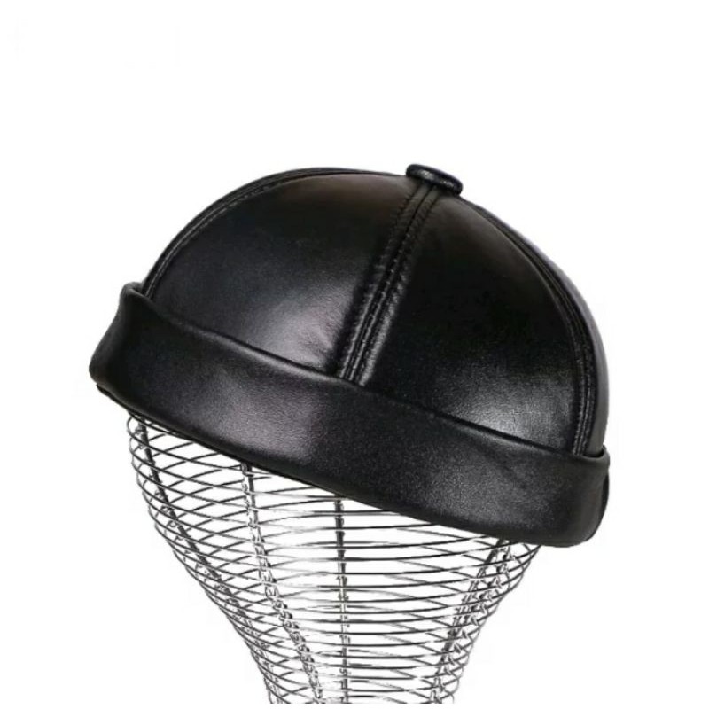 Topi Kulit Domba Asli Topi Pria Pelaut