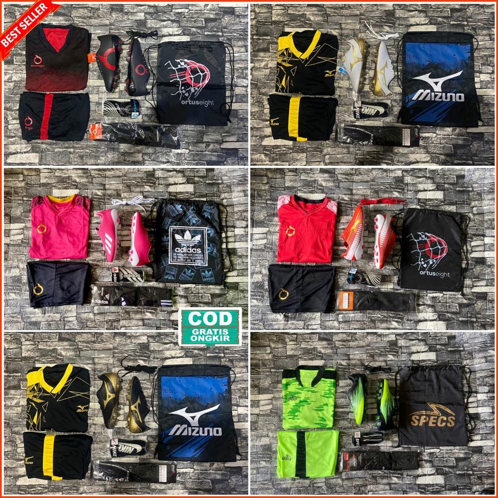 SALE ( TERLARIS ) SEPATU BOLA FULL SET TERBARU 2022 / PAKET KOMPLIT SEPATU BOLA TERBARU 2022