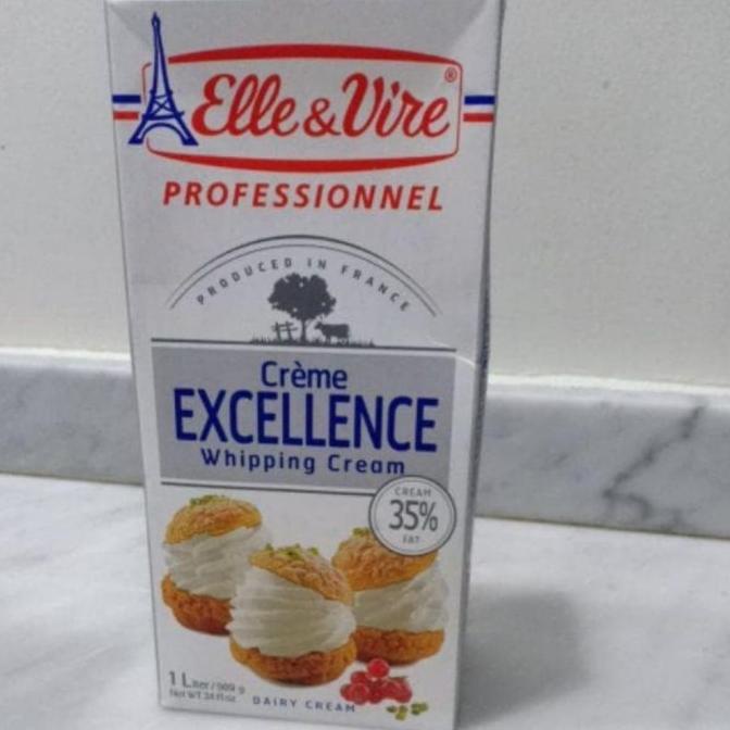 

(BISA COD) Elle Vire Whipping Cream Whip Cream Whipped 1L TERLENGKAP Kode 1284