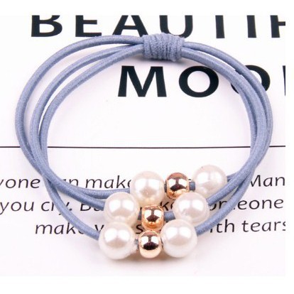 (IRM) Ikat Rambut Ala Korea Import 1966 Ikat Rambut Korea Ikat Rambut Pendek Ikat Rambut Lucu-ABU