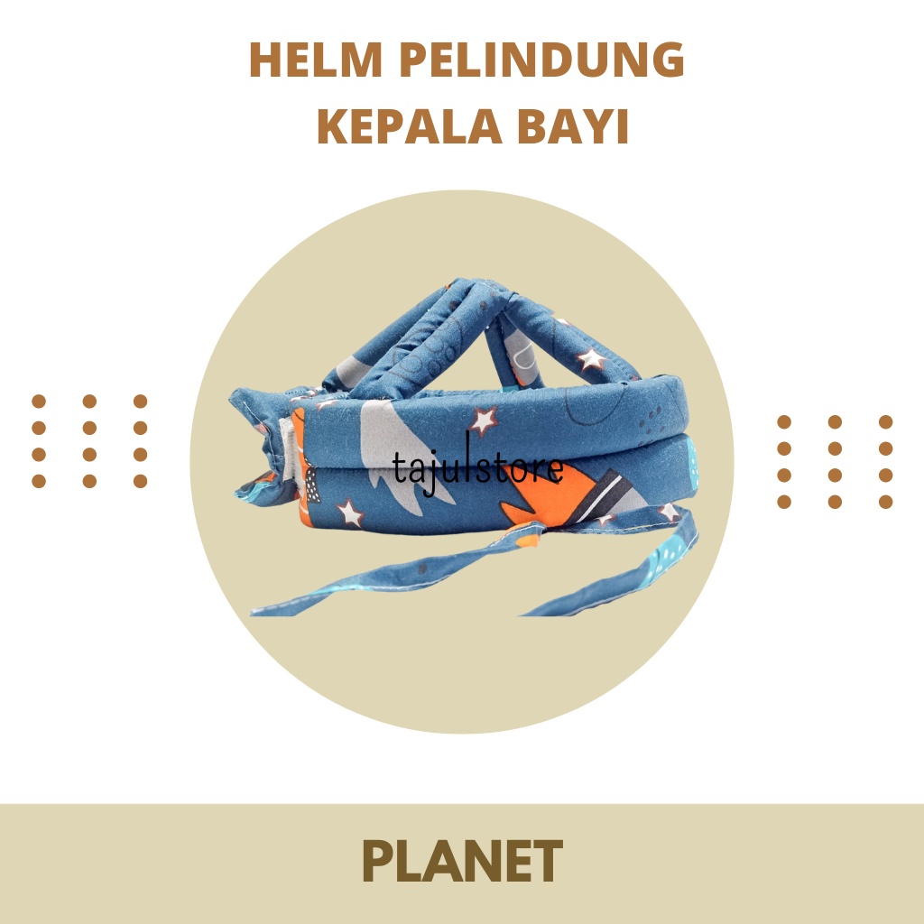 Helm Pelindung Kepala Bayi Planet | Baby Head Protector